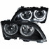 ANZO For BMW 330i 2002 2003 2004 2005 Projector Headlights w/ Halo Black | (TLX-anz121140-CL360A71)