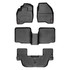 WeatherTech Floor Liners For Ford Explorer 2015 - Front Middle & Rear - Black | (TLX-wet447041-44359-2-3-CL360A70)