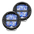 Rigid-Industries Fog Light Spot Beam LED Off-Road 360-Series | 4in | Blue Backlight | Pair