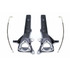 MaxTrac Lift Spindles For Nissan Titan 2004-2022 | Front | 4in | 2WD | w/ Extended DOT Compliant Brake Lines
