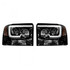 Recon Projector Headlights For Ford F-250/F-350/F-450/F-550 Super Duty 2005 2006 2007 w/Ultra High Power Smooth OLED Halos & DRL | Smoked/Black