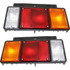 For Isuzu NPR-HD Tail Light 1999-2010 Driver and Passenger Side Pair / Set | 8970658100 + 8970658090 (PLX-M0-USA-REPI730136-HD-CL360A72)