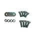 Seat Bottom Mount Kit | Silver Zinc | 4 Pcs. 8x1.25 25mm Bolts | 4 Pcs. 8x1.25 20mm Bolts | 4 Pcs. 8x1.25 Locking Nuts | 4 Pcs. Washers