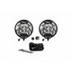 KC Hilites For SlimLite 6in. LED Light 50w Spot Beam (Pair Pack System) - Black | (TLX-kcl100-CL360A70)