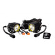 KC HiLiTES FLEX Single LED Light 10w Spot Beam Pair Pack System Black | (TLX-kcl270-CL360A70)