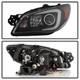 Spyder For Subaru WRX 2006-2007 Projector Headlights - Halogen Only - Black | PRO-YD-SWRX06-LBDRL-BK (TLX-spy5083920-CL360A70)