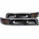 ANZO For Chevy Suburban 1500/2500 1999-2006 Euro Parking Lights - Black | w/ Amber Reflector (TLX-anz511065-CL360A70)