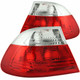 ANZO For BMW 328Ci/323Ci 2000 Tail Lights Red/Clear | (TLX-anz221217-CL360A70)