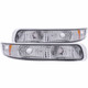 ANZO For Chevy Suburban 2500 2000-2006 Parking Lights Euro Chrome w/ Reflector | Amber (TLX-anz511064-CL360A72)