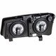 ANZO For Chevy Silverado 1500/3500 Classic 2007 Crystal Headlights Black | (TLX-anz111009-CL360A73)
