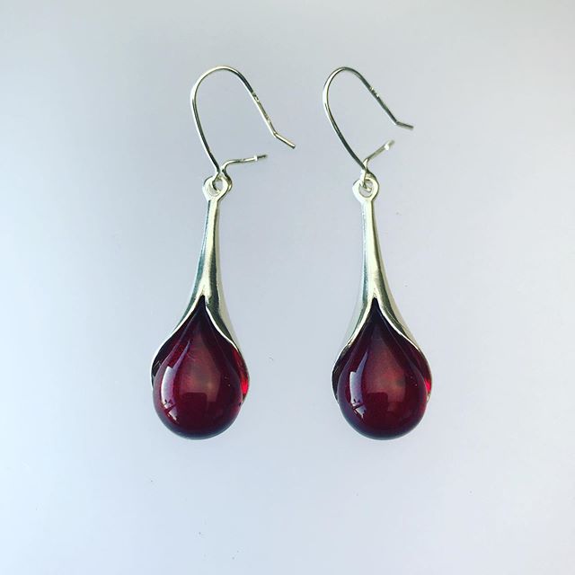 Cherry Amber Earrings 6264