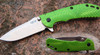 Example of a knife with Juma Green Mamba handle scales, photo from the Internet