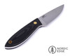 Brisa Bobtail Knife, Black Micarta, Flat Grind