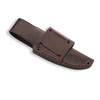 Back view of Bobtail 80 MultiCarry leather knife sheath showing belt carry system