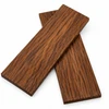 Hairy Oak knife handle scales, set of 2, arranged crossed to show natural brown colour, grain and 10 mm thickness.