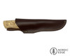 Nordic Knife Design Visent 100 knife, Curly Birch