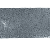 Etched X-pattern stainless Damascus billet surface detail