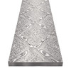 Close-up of X-Pattern on 110-layer solid stainless Damascus steel