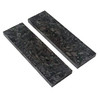 Shredded carbon fiber knife handle scales 120x40x8mm – set of 2
