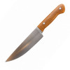 ScandiChef knife blade finished by Rune Johnsen with a Honey Dragon resin handle featuring a distinctive honey-brown dragon-scale pattern.