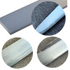5-layer stainless San Mai steel billet showing different etched finishes