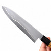 Finished chef knife blade made from 3-layer 5-ply stainless San Mai steel