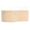 Side view of the BeaverCraft B3 basswood kuksa carving blank showing its thickness and handle outline.