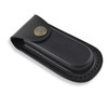 Black leather folder knife sheath 100 mm