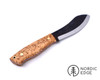 Brisa Nessmuk Knife, Stabilised Curly Birch Handle Scales