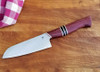 Showing purple heart on a great santoku knife by US maker Ben Noffsinger, check out his work at http://www.nafzgerforge.com/