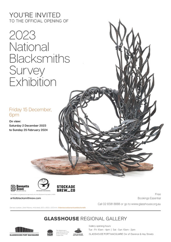 Australia’s first National Blacksmith Survey Exhibition in December 2023!