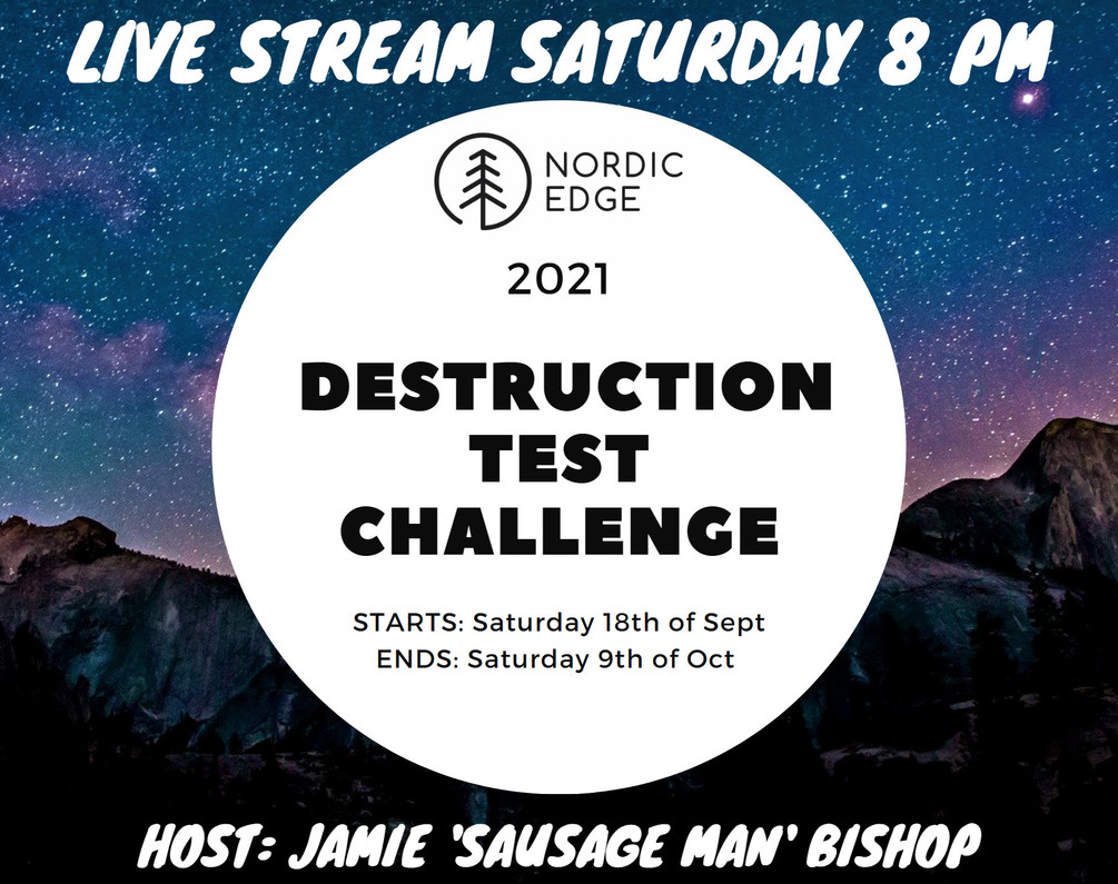 2021 Destruction Challenge: LIVE STREAM this Saturday at 8 PM