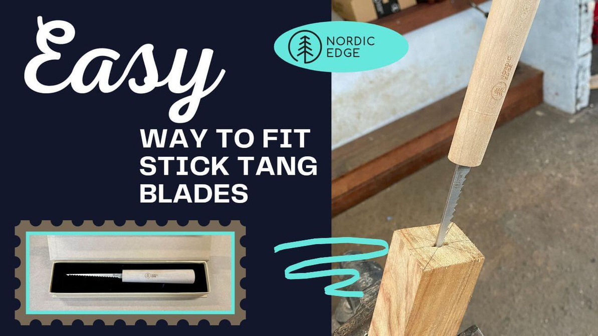How to fit a stick tang blade saw - broach