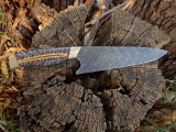 Mustard-etched blade and Stabilised Pine Cone - by Daniel Dashevsky