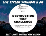 2021 Destruction Challenge: LIVE STREAM this Saturday at 8 PM