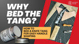 Why Bed The Tang In Epoxy - Then Knock it OFF Again.