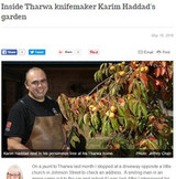 Knife making and gardening