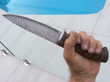 Beatiful blade in Ladder pattern damascus by Michael B