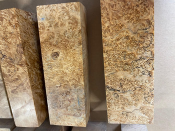 Stabilised Maple Burl Block, NATURAL CROSS