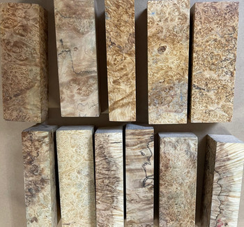 Stabilised Maple Burl Block, NATURAL CROSS