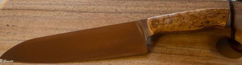 Completed EnZo Chef knife kit with Curly Birch handles and brass corbys, completed by Graham G of Bundeena, NSW Completed EnZo Chef knife kit with Curly Birch handles and brass corbys, completed by Graham G of Bundeena, NSW