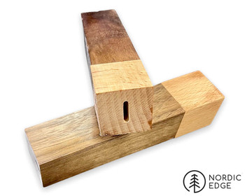 Pre-milled Black Walnut and Birch Block Pre-milled Black Walnut and Birch Block