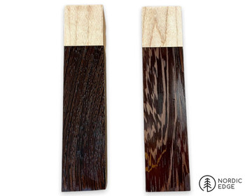Pre-milled African Wenge and Maple Block Pre-milled African Wenge and Maple Block