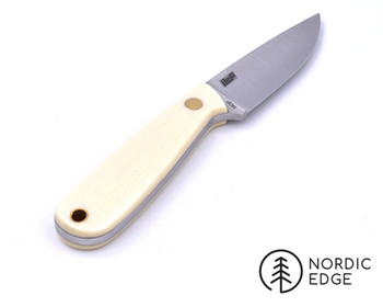 Brisa Necker Knife, Ivory Micarta, Flat Grind