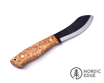 Brisa Nessmuk Knife, Stabilised Curly Birch Handle Scales
