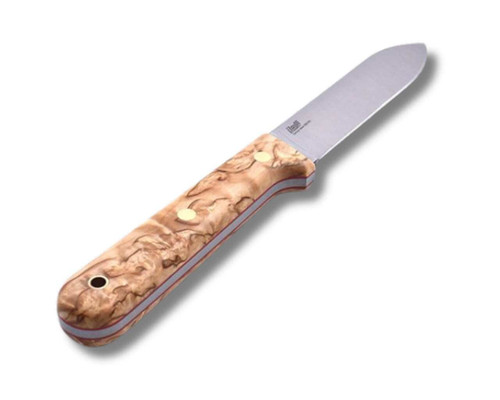 Kephart 115 knife - Stabilised Curly Birch