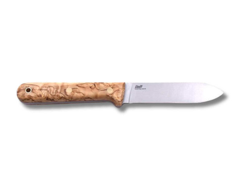 Kephart 115 knife - Stabilised Curly Birch