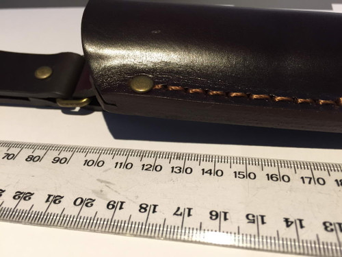 Sheath Bushcrafter 125 With Firesteel Loop, Leather