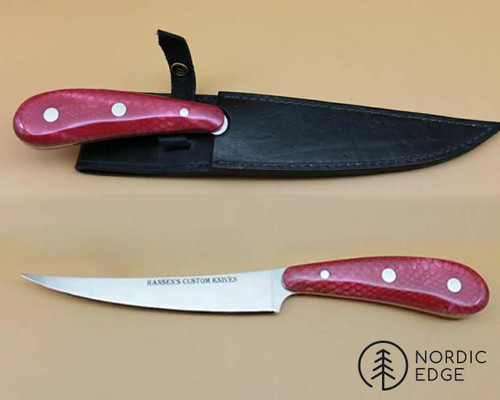 Beautiful example from HCK Knives using the Pink Dragon