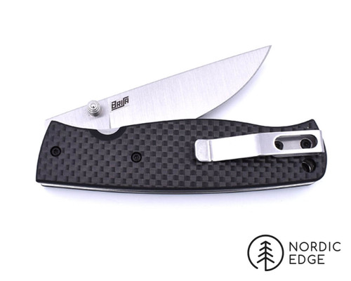 Brisa Birk 75 Folder, Flat Grind S30V, Carbon Fiber